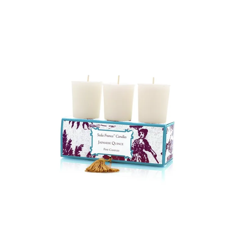 SEDA FRANCE Japanese Quince Classic Toile Votive Candles
