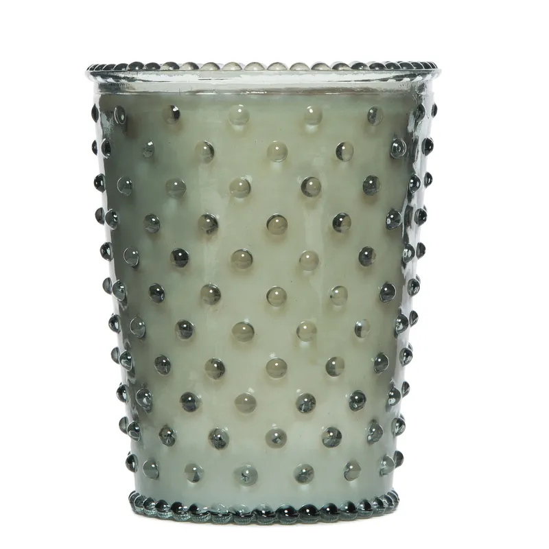 SIMPATICO NO. 17 FERN HOBNAIL GLASS CANDLE