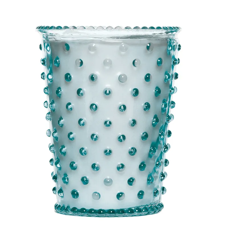 SIMPATICO NO. 77 RAIN HOBNAIL GLASS CANDLE