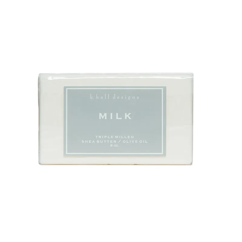 K. HALL DESIGNS MILK TRIPLE MILLED BAR SOAP - K.HALL DESIGNS