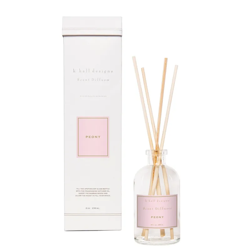 K. HALL DESIGNS PEONY SCENT DIFFUSER KIT - K.HALL DESIGNS