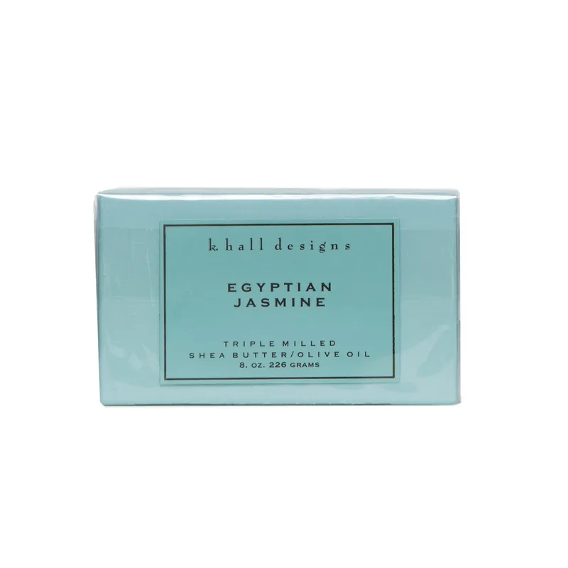 K. HALL DESIGNS EGYPTIAN JASMINE TRIPLE MILLED BAR SOAP - K.HALL DESIGNS
