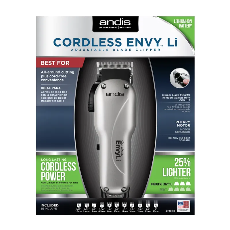 ANDIS Cordless Envy® Li Adjustable Blade Clipper