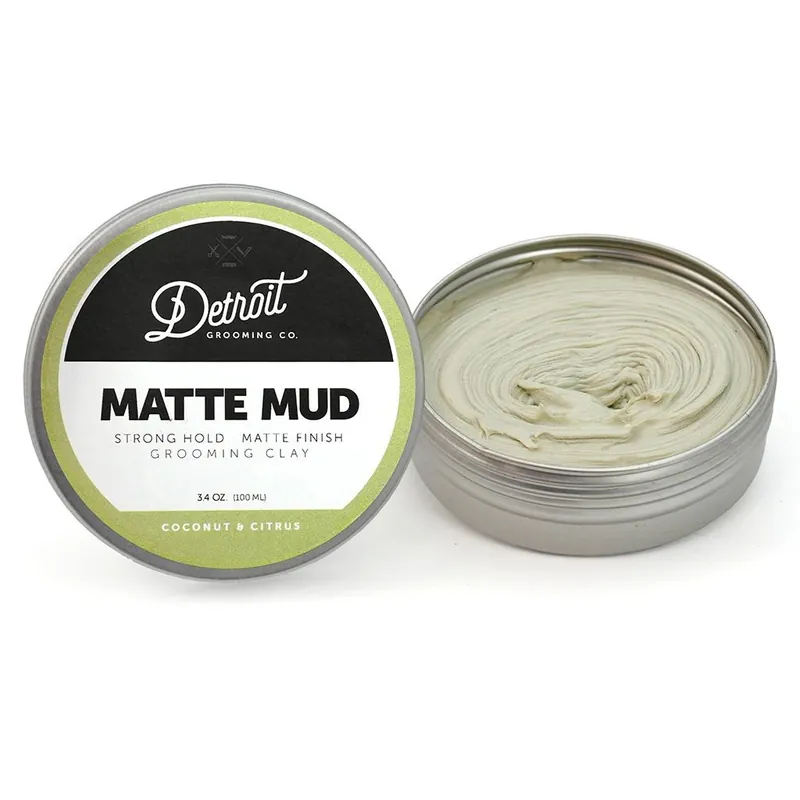 DETROIT GROOMING CO MATTE HAIR CLAY - MATTE MUD
