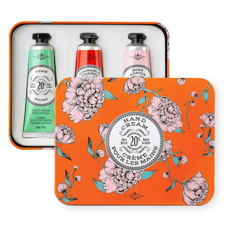 LA CHATELAINE ORANGE HAND CREAM TRIO