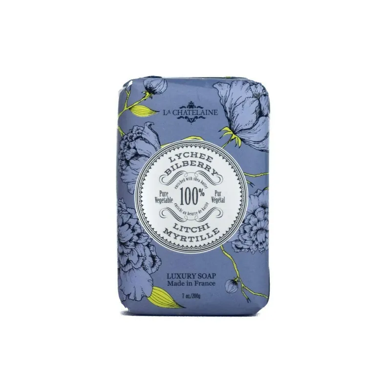 LA CHATELAINE LYCHEE BILBERRY LUXURY SOAP