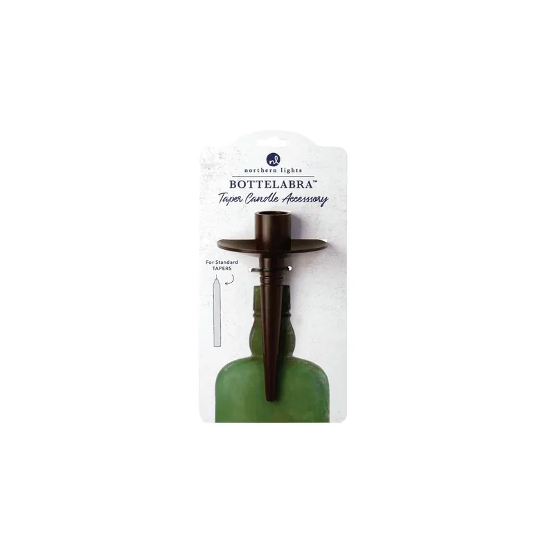 NORTHERN LIGHTS BOTTELABRA - BRONZE TAPER HOLDER