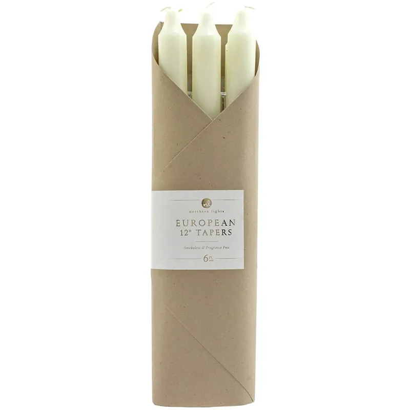 NORTHERN LIGHTS TAPERS 6PK GIFT SET - IVORY
