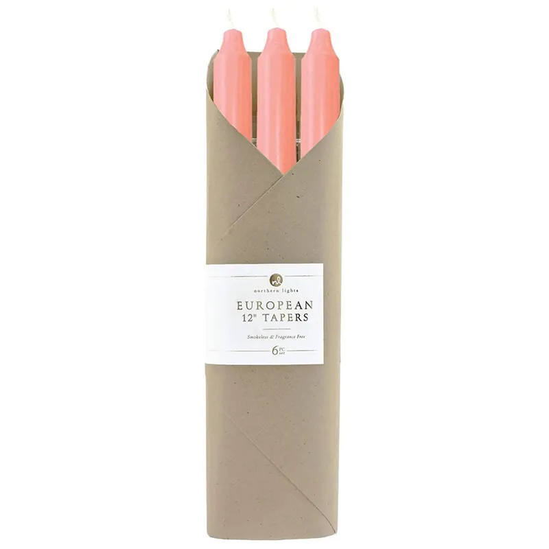 NORTHERN LIGHTS TAPERS 6PK GIFT SET - APRICOT