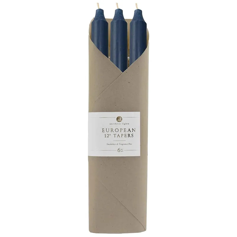 NORTHERN LIGHTS TAPERS 6PK GIFT SET - MIDNIGHT BLUE