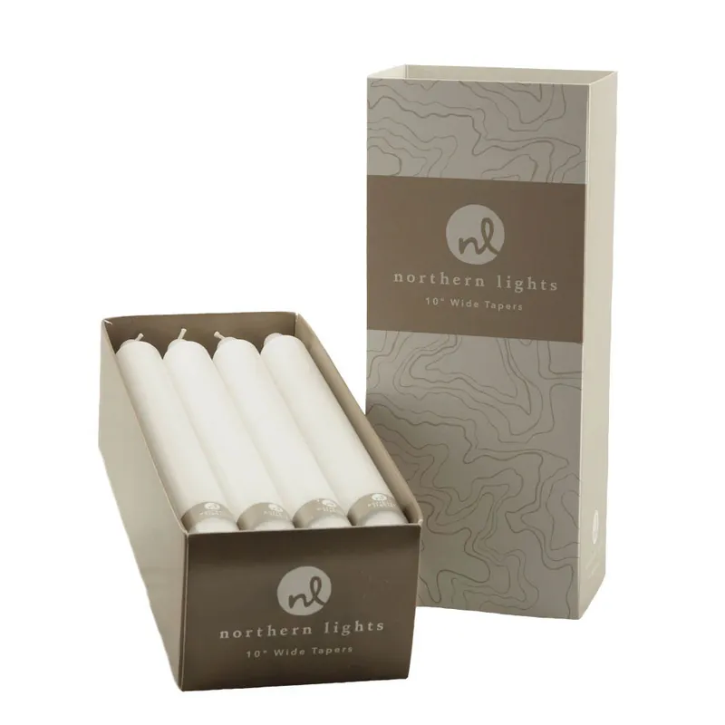 NORTHERN LIGHTS TAPERS 12PK - PURE WHITE