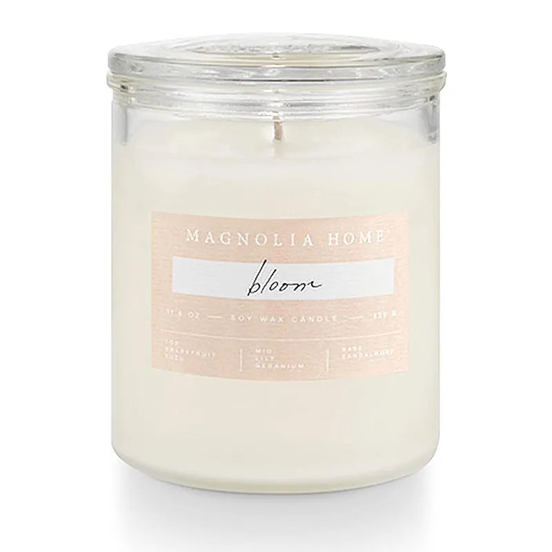MAGNOLIA HOME LIDDED-GLASS CANDLE - BLOOM