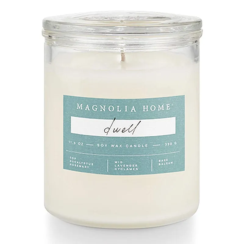 MAGNOLIA HOME LIDDED-GLASS CANDLE - DWELL