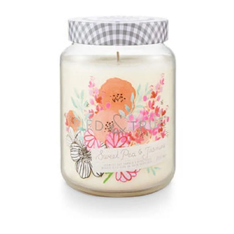 TRIED & TRUE XL JAR CANDLE - SWEET PEA & JASMINE