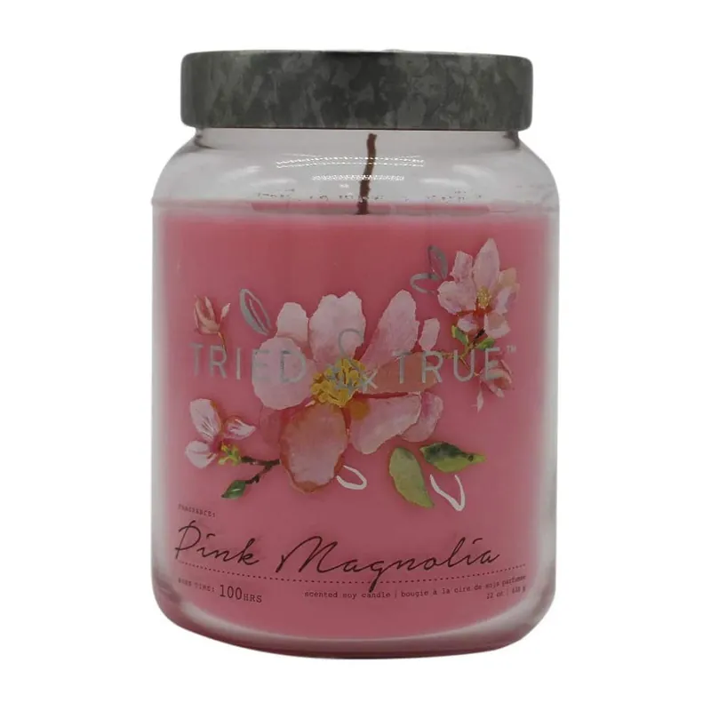 TRIED & TRUE XL JAR CANDLE - PINK MAGNOLIA