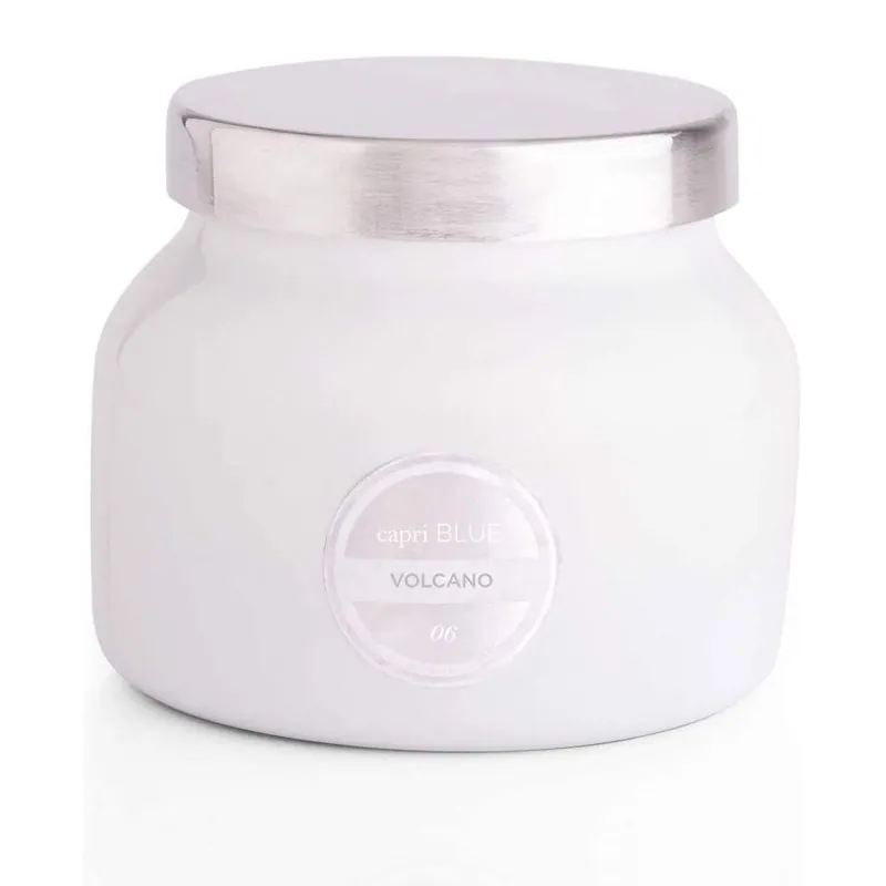 CAPRI BLUE WHITE PETITE SIGNATURE JAR - VOLCANO