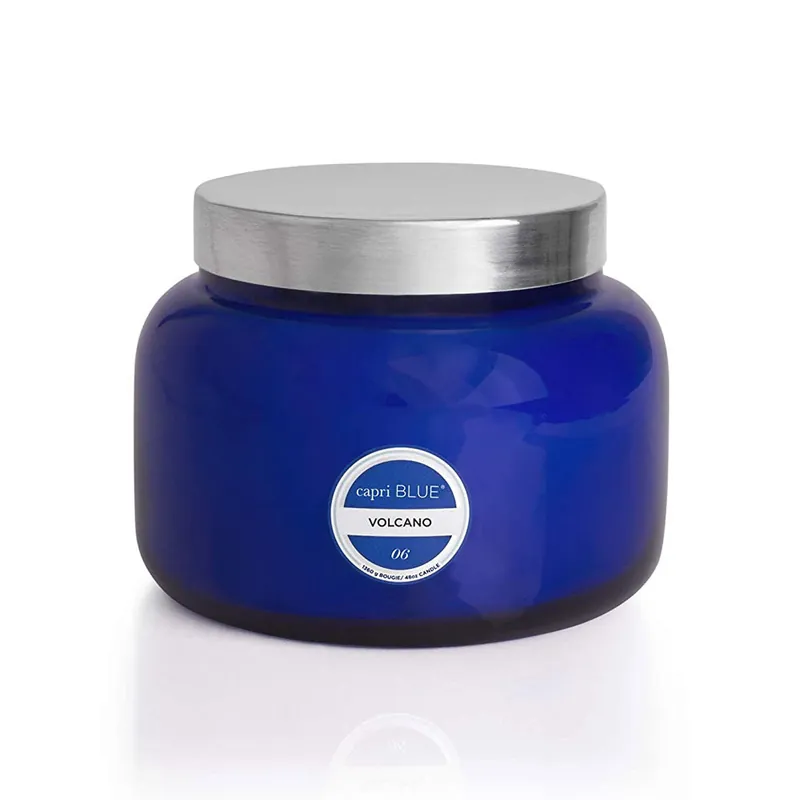 CAPRI BLUE BLUE JUMBO SIGNATURE JAR - VOLCANO