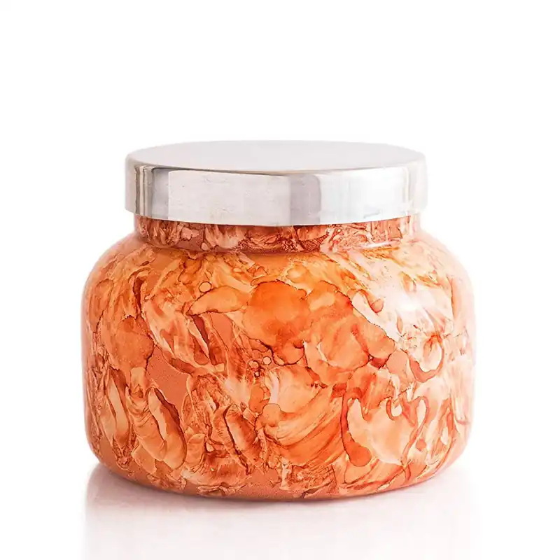 CAPRI BLUE WATERCOLOR SIGNATURE JAR - POMEGRANATE CITRUS