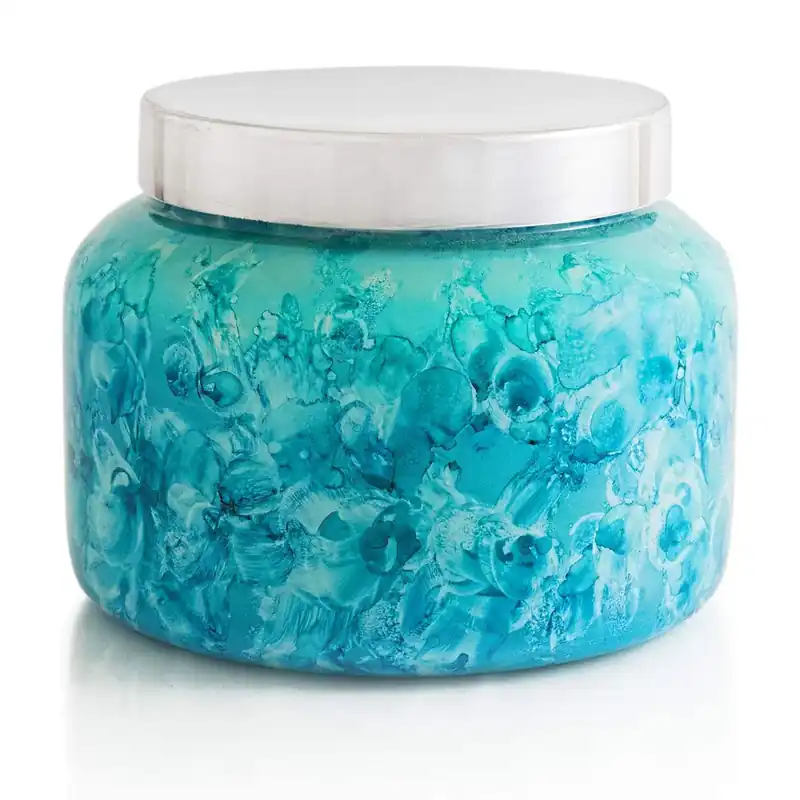CAPRI BLUE WATERCOLOR JUMBO SIGNATURE JAR - VOLCANO