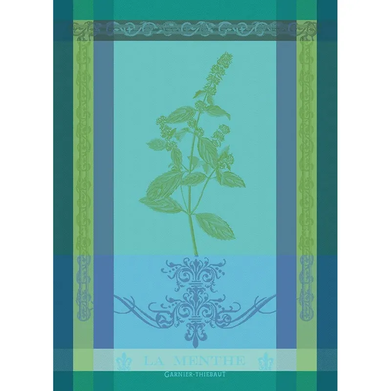 GARNIER-THIEBAUT FRANCE BRIN DE MENTHE CHLOROPHYLLE KITCHEN TOWEL