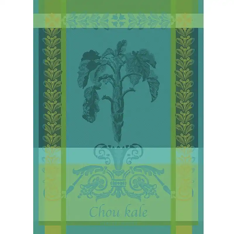 GARNIER-THIEBAUT FRANCE CHOU KALE BLEU KITCHEN TOWEL