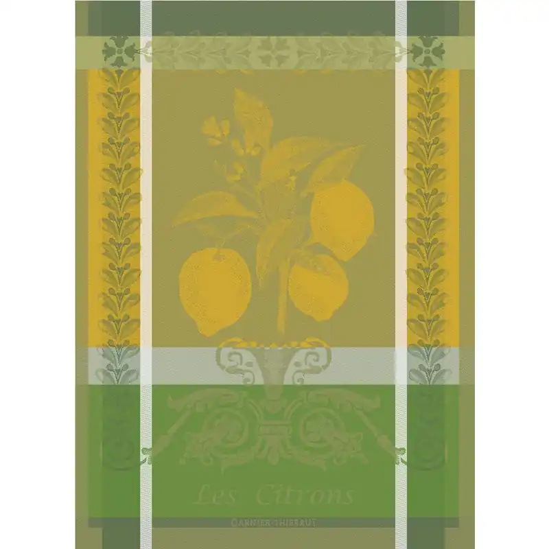 GARNIER-THIEBAUT FRANCE CITRON ZESTE KITCHEN TOWEL