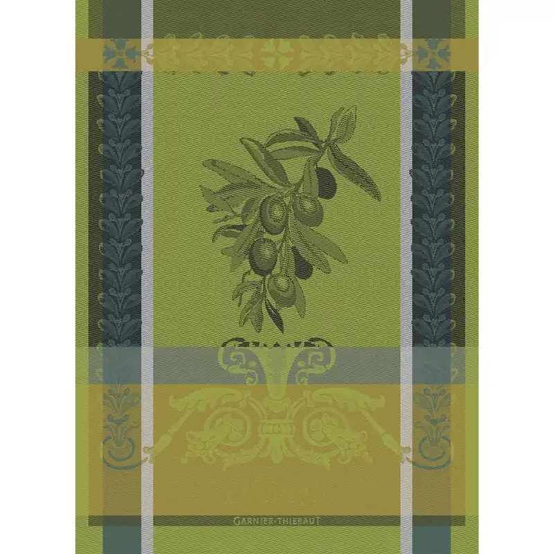 GARNIER-THIEBAUT FRANCE OLIVIER VERT BRUMEUX KITCHEN TOWEL