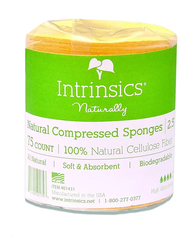 INTRINSICS NATURAL COMPRESSED CELLULOSE SPONGES