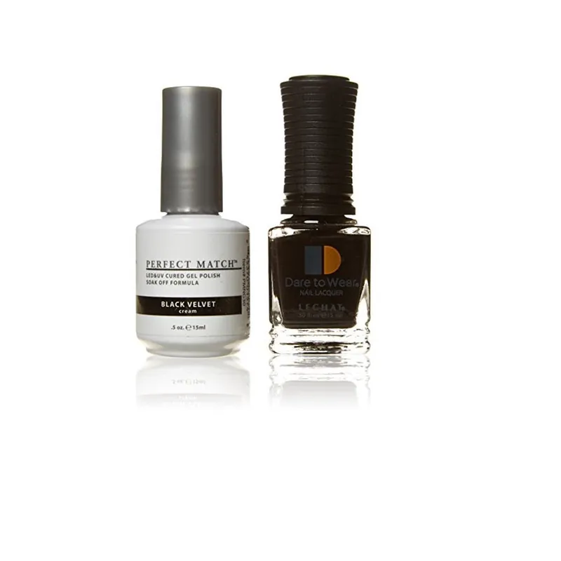 LECHAT Perfect Match Black Velvet Gel Polish & Nail Lacquer