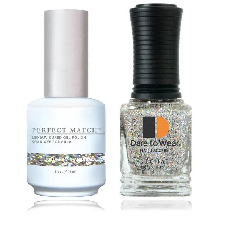 LECHAT Perfect Match HOLOGRAM DIAMOND Gel Polish & Nail Lacquer