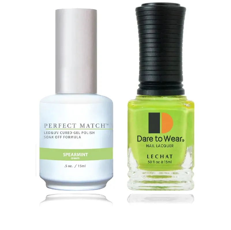 LECHAT Perfect Match SPEARMINT Gel Polish & Nail Lacquer