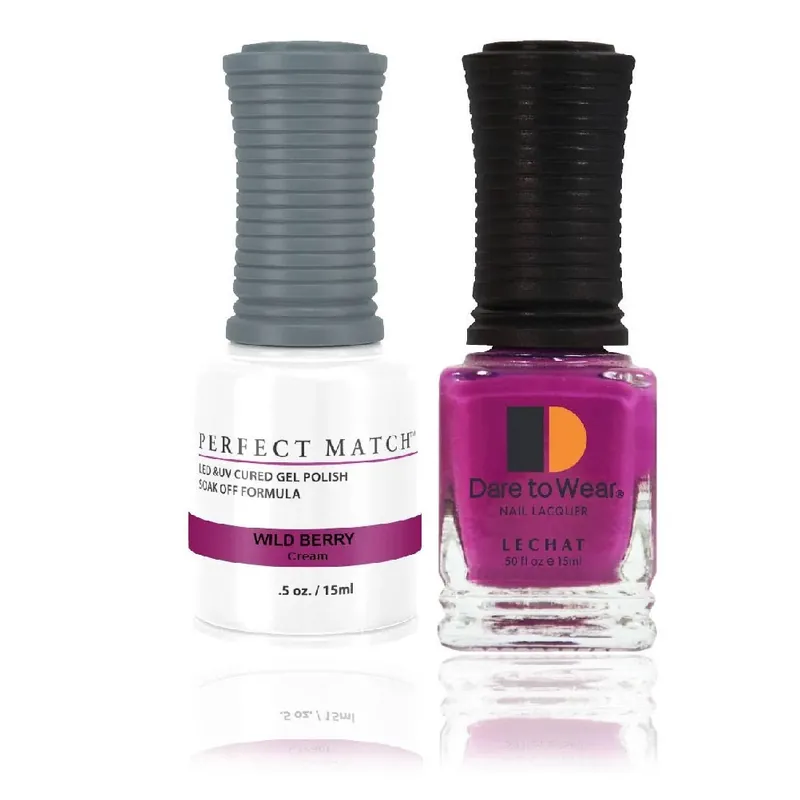 LECHAT Perfect Match WILD BERRY Gel Polish & Nail Lacquer