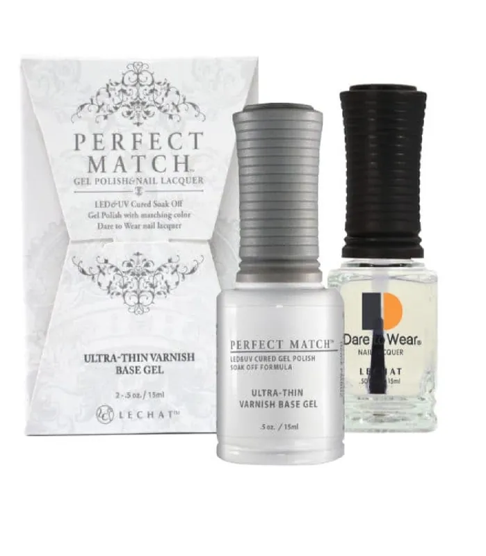 LECHAT Perfect Match ULTRA THIN VARNISH BASE Gel Polish & Nail Lacquer