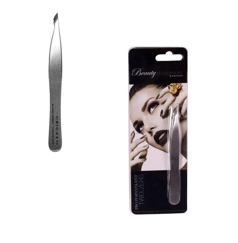 CRICKET BEAUTY HARDWARE PRO POINT/SLANT TWEEZERS