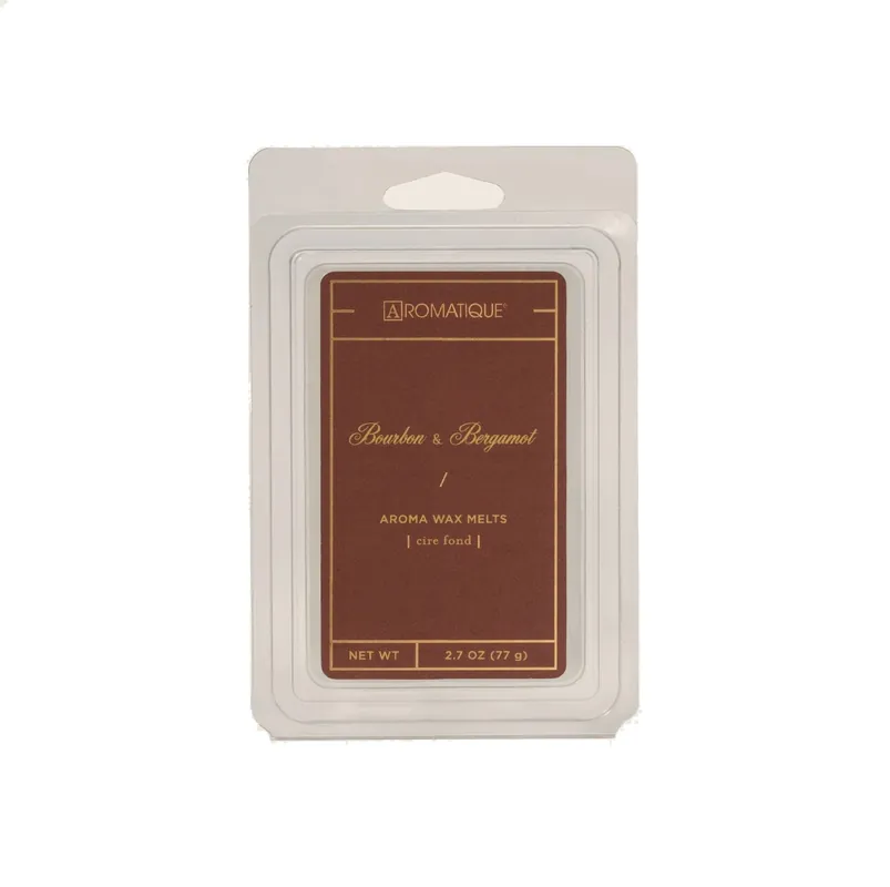 AROMATIQUE BOURBON & BERGAMOT AROMA WAX MELTS TRAY