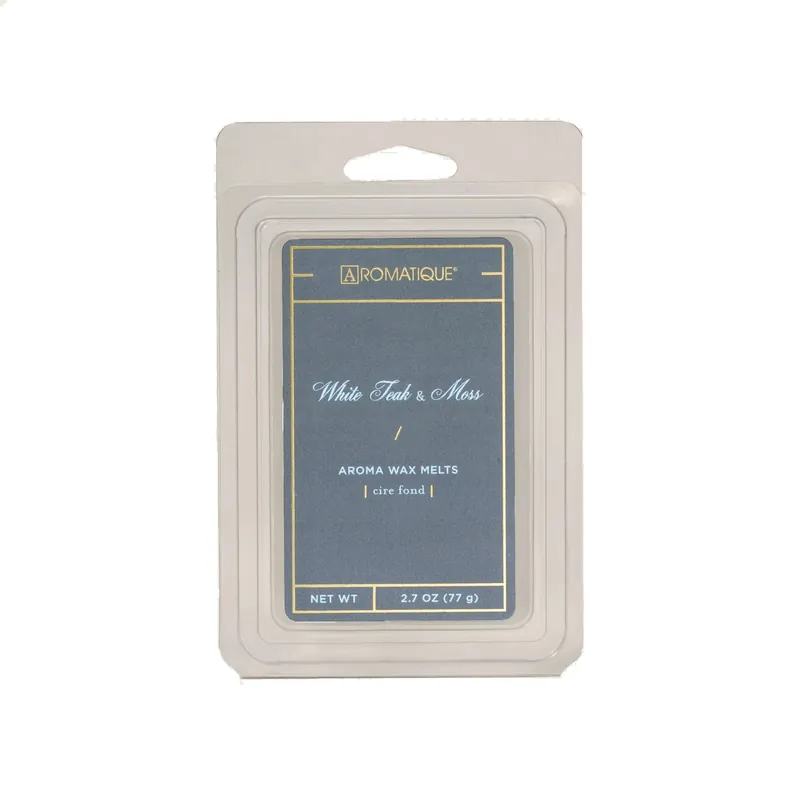 AROMATIQUE WHITE TEAK & MOSS AROMA WAX MELTS