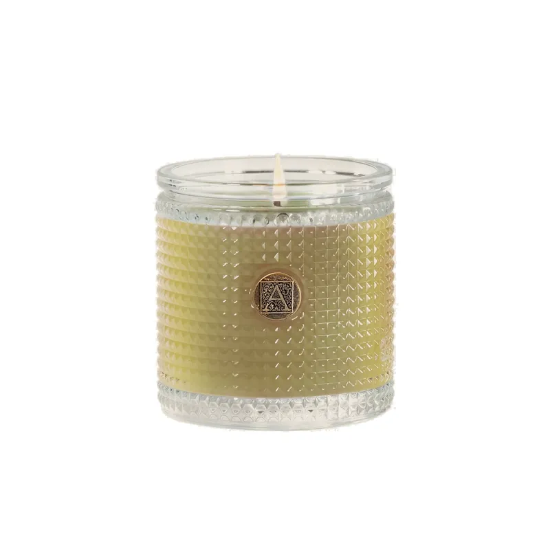 AROMATIQUE GRAPEFRUIT FANDANGO TEXTURED GLASS CANDLE