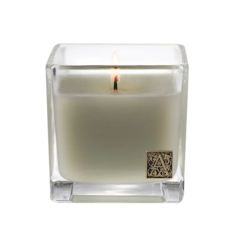 AROMATIQUE FRESH HYDRANGEA GLASS CUBE CANDLE