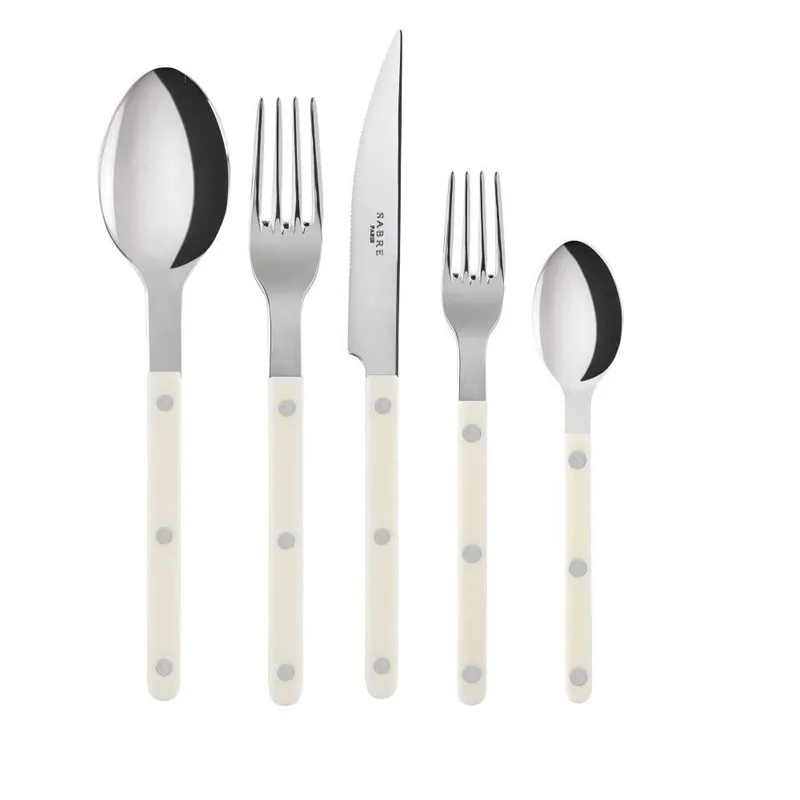 SABRE BISTROT STAINLESS STEEL IVORY 5 PCS SET