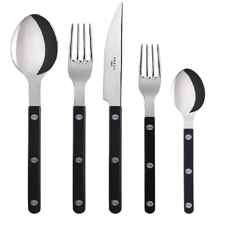 SABRE BISTROT STAINLESS STEEL DARK GRAY 5 PCS SET FOR 4