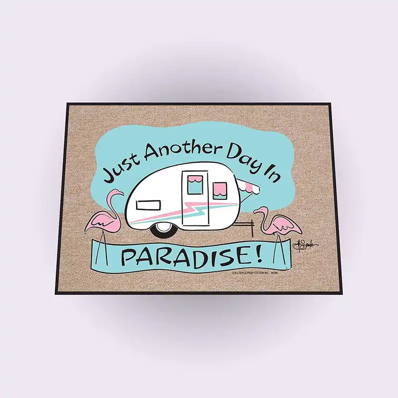 HIGH COTTON DOORMAT - ANOTHER DAY IN PARADISE