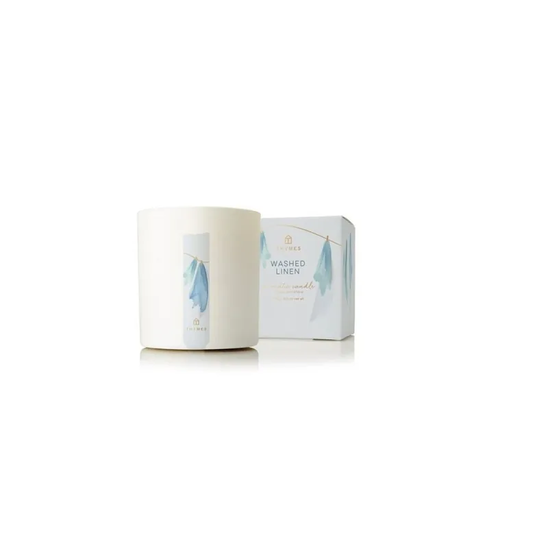 THYMES WASHED LINEN POURED CANDLE