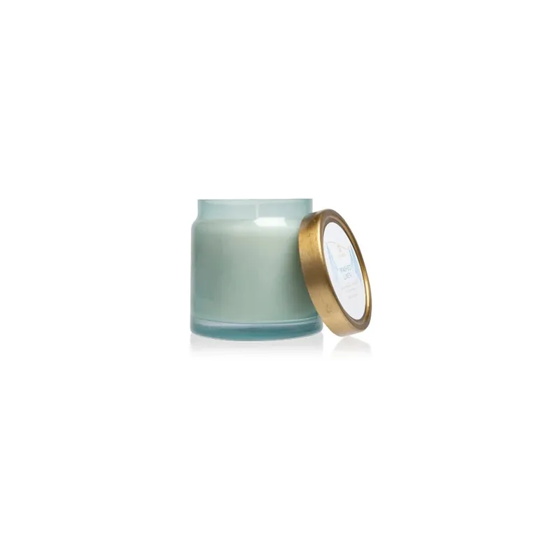THYMES WASHED LINEN GLASS JAR CANDLE