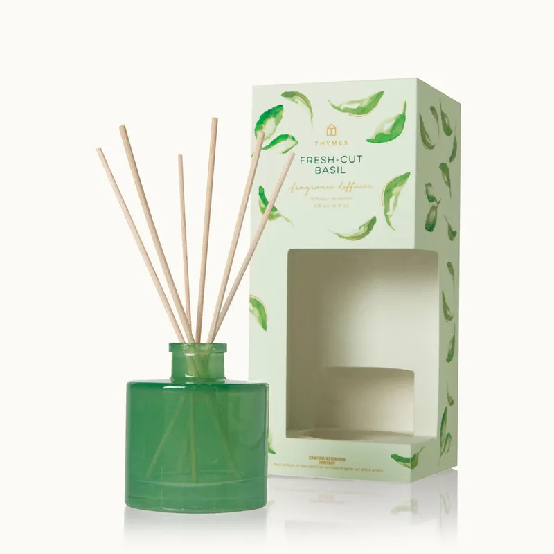 THYMES FRESH-CUT BASIL REED DIFFUSER PETITE