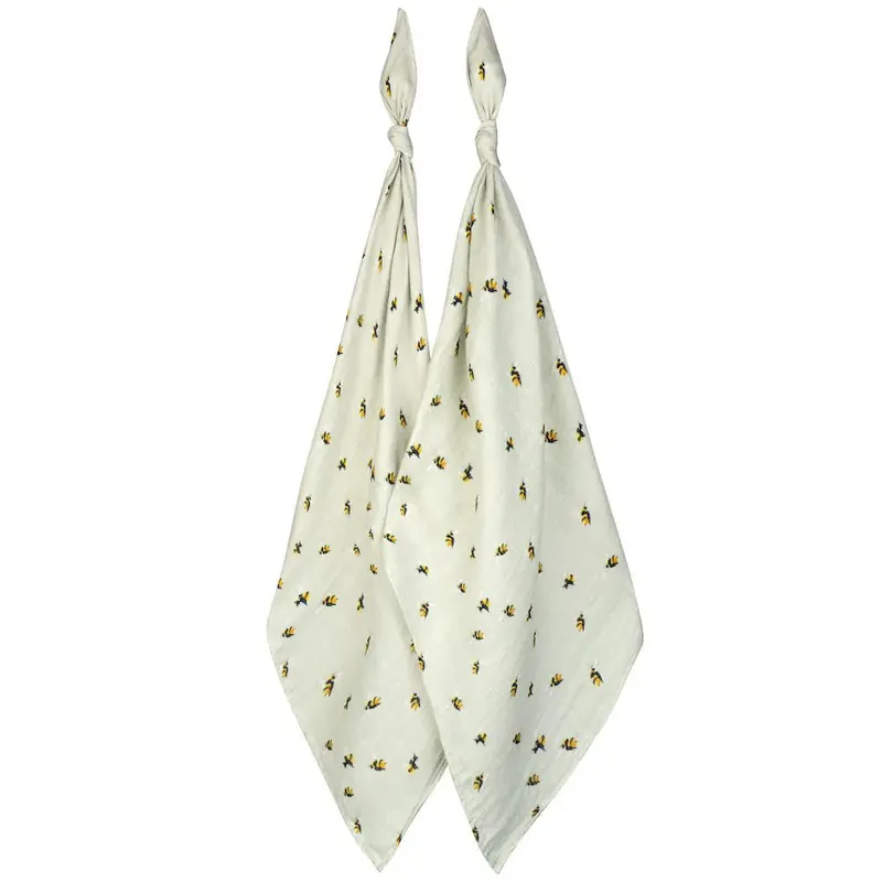 MILKBARN BAMBOO BURP CLOTH BUBLEBEE SET