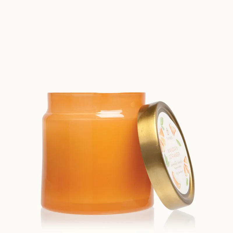 THYMES MANDARIN CORIANDER GLASS JAR CANDLE