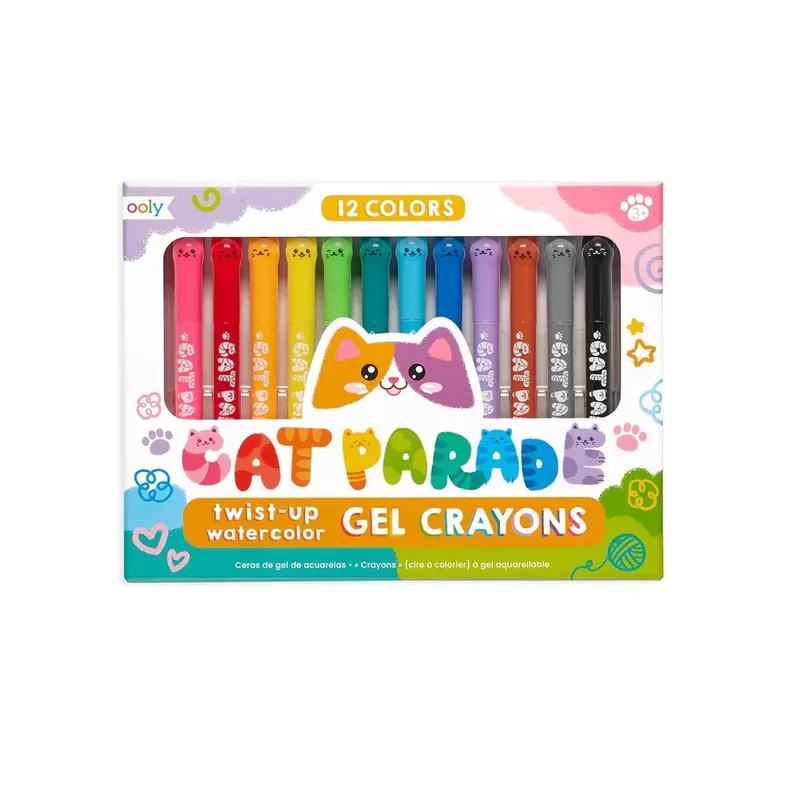 OOLY CAT PARADE GEL CRAYONS SET