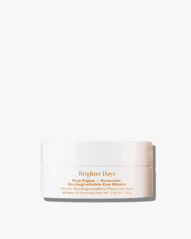 Brighter Days Red Algae + Avocado Biodegradable Eye Masks - Three Ships