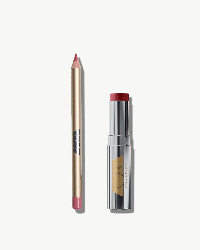 Nude Rosa Lip Duo - Aora Makeup