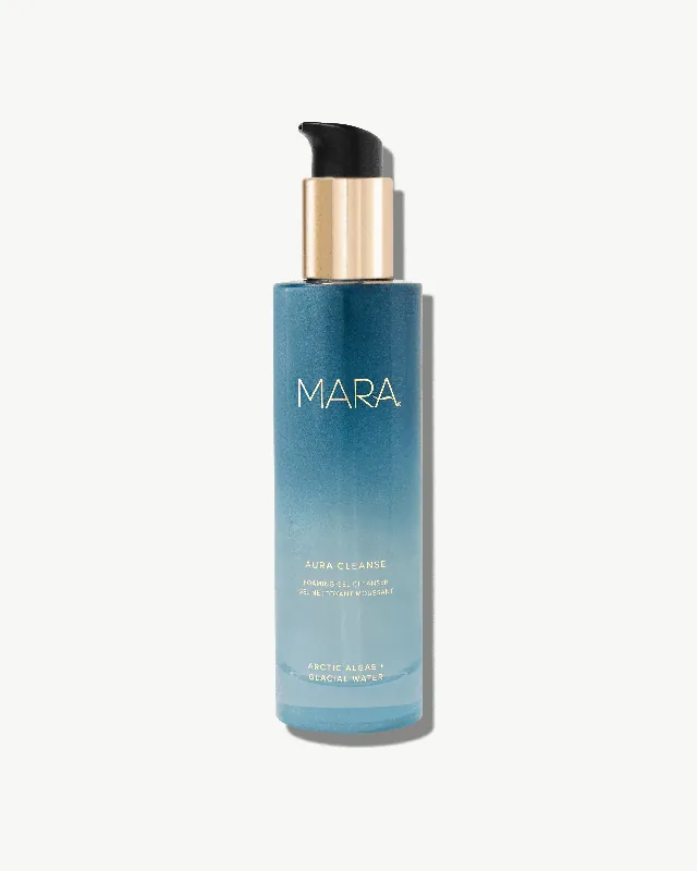 Aura Cleanse Gentle Foaming Gel Cleanser for Dry Skin with Algae - MARA